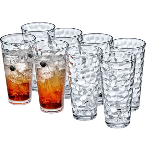 Buy Amazing Abby - Iceberg - 24-Ounce Plastic Tumblers (Set of 8 ...