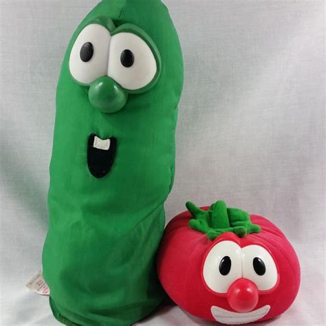 VeggieTales Bob & Larry Singing Talks Plush Stuffed Animal Soft Toy ...