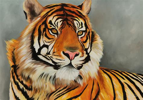 UNICEF Market | Acrylic Realist Painting - Tiger