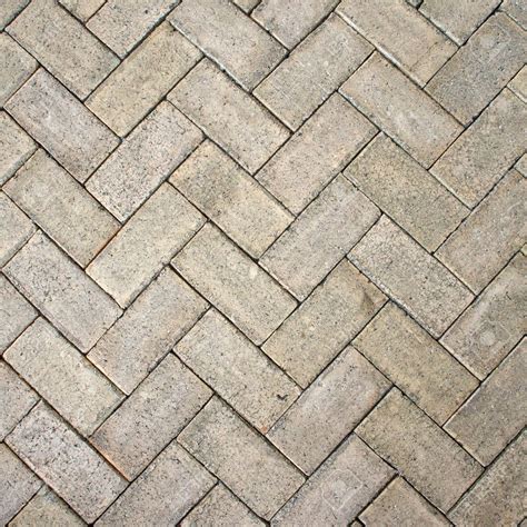 Light brown zigzag brick block floor texture for background