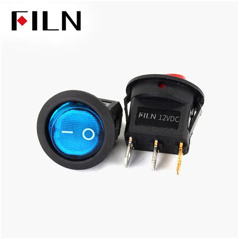 FILN LED Round Rocker Switch 12v High Quality Lamp Beads