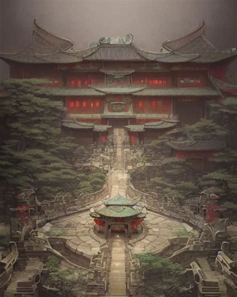 qin dynasty palace by peter mohrbacher and dan mumford | Stable ...