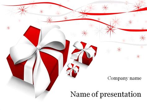 Christmas Gifts PowerPoint Template | Christmas gift template ...