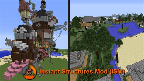 Instant Structures Mod (ISM) - Minecraft.fr