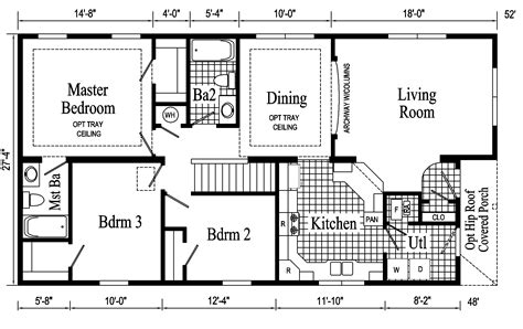 Newport Ranch Style Modular Home - Pennwest Homes Model #s: HR110-A ...