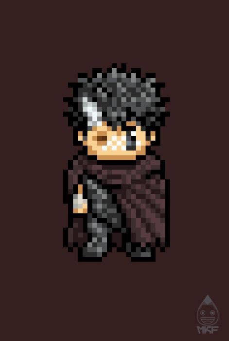 8bit rules - BERSERK on Behance | Berserk, Pixel art, Pix art