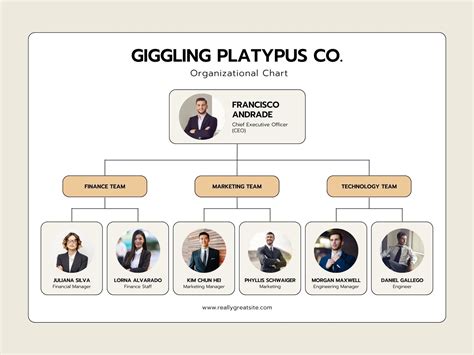 Organizational Chart Template Canva