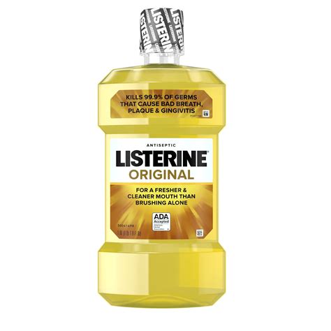 Listerine Antiseptic Mouthwash, Original, 1 Liter - Walmart.com ...