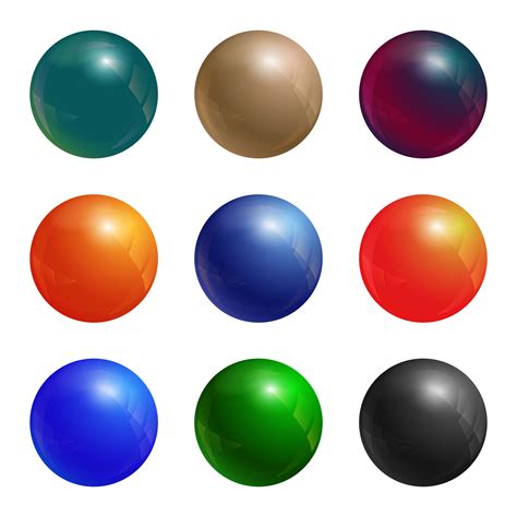 Color balls set 608671 Vector Art at Vecteezy