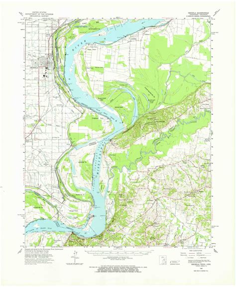 Osceola, Arkansas 1963 (1966) USGS Old Topo Map Reprint 15x15 AR Quad ...