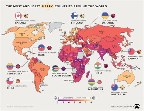 Visualizing The Happiest Country On Every Continent | Zero Hedge