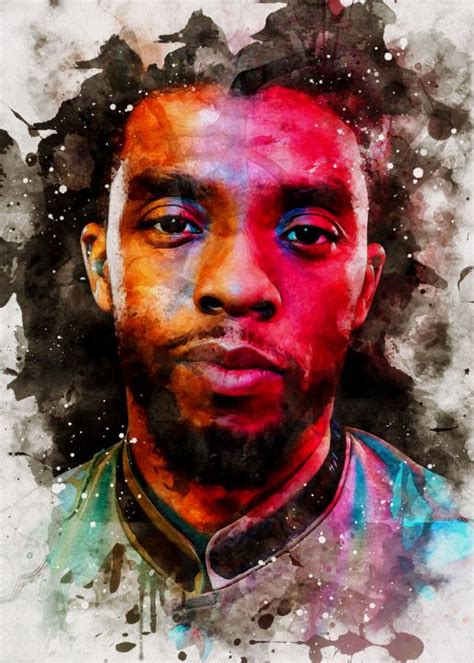 Chadwick Boseman Black Panther - KunStudio - Paintings & Prints ...