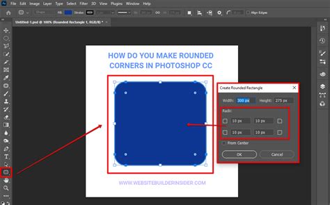 Can T Find Rounded Rectangle Tool In Photoshop