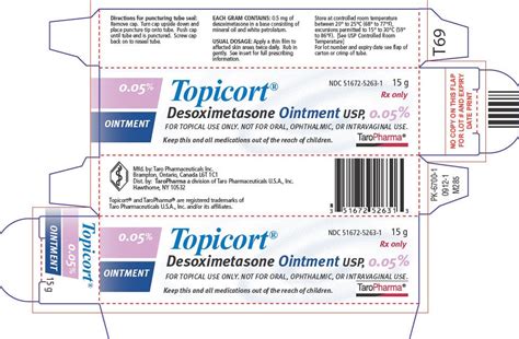 Topicort Ointment - FDA prescribing information, side effects and uses