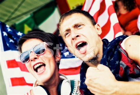 Sports Fans Cheering A Game Stock Photo | Royalty-Free | FreeImages