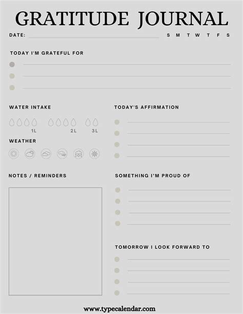 Free Printable Gratitude Journal Templates [PDF, Word]