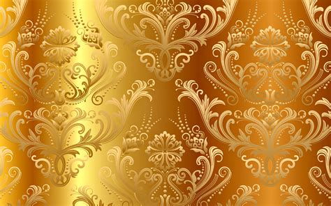 Elegant Gold Floral Wallpaper