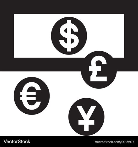 Currency exchange euro symbol Royalty Free Vector Image