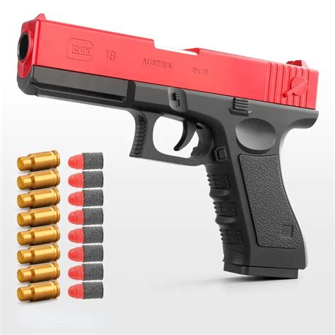 Csnoobs-Shell-Ejecting-Glock-Airsoft-Pistol-Soft-Bullet-Manual-Toy-Gun ...