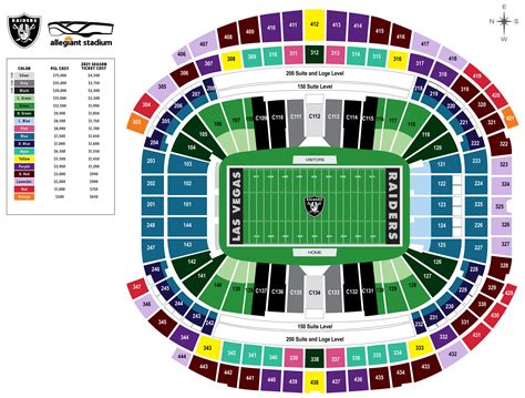 Seating Charts | Allegiant Stadium