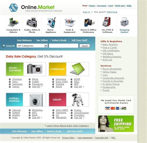 Electronics Store Website Template #8416 - TemplateMonster