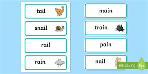 'ai' Sound Phonics Word Cards | SEND | Teaching Resources