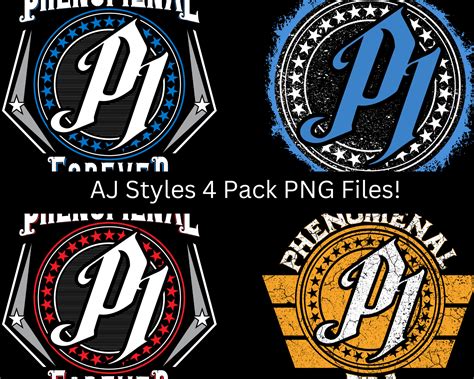 AJ Styles Logo Pack Bundle Wrestling PNG India | ubicaciondepersonas ...