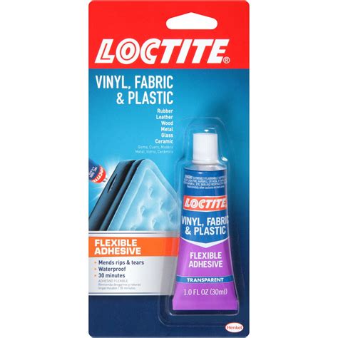 Loctite Vinyl, Fabric & Plastic Repair Flexible Adhesive, 1 Ounce ...