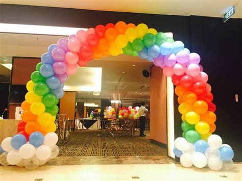 Rainbow Balloon Arch | That Balloons | Rainbow balloon arch, Rainbow ...