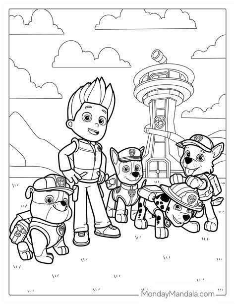 58 Paw Patrol Coloring Pages (Free PDF Printables) | Paw patrol ...