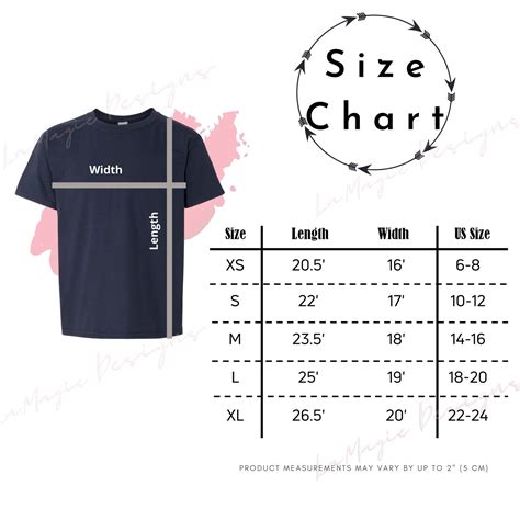 Gildan Softstyle T-shirt Size Chart - Size-Chart.net