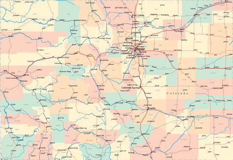 Pin Colorado Map With Cities on Pinterest