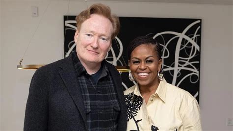 Michelle Obama talks anxiety, marriage & parenting with Conan O'Brien ...