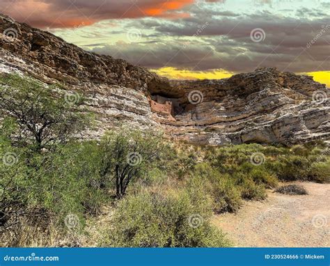 Montezuma Castle National Monument Arizona Stock Photo - Image of color ...