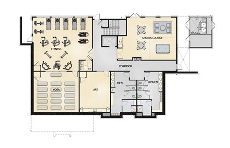 Clubhouse Floor Plan Design - floorplans.click