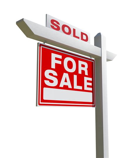 Sold Home For Sale Real Estate Sign - Transparent PNG. 21928182 PNG