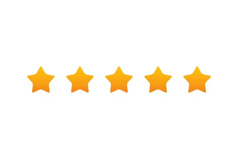 5 star rating review, star png transparent 9663133 PNG