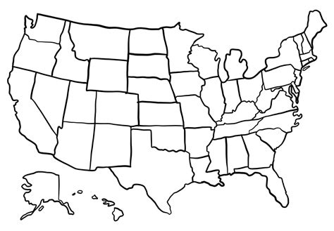 Blank Us Map Printable