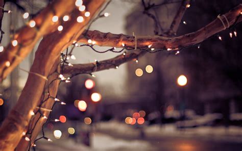 Christmas Lights Bokeh Wallpaper