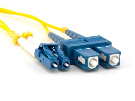 10m Singlemode Duplex Fiber Optic Patch Cable (9/125) - LC to SC ...