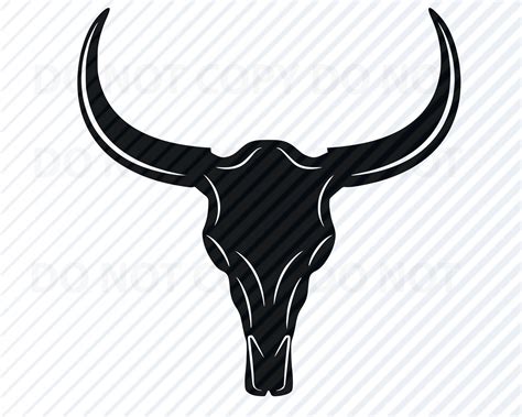 Longhorn Steer Head Clipart