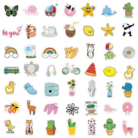 Buy 100Pcs Cute Stickers,Aesthetic Vinyl Waterproof Stickers for Laptop ...