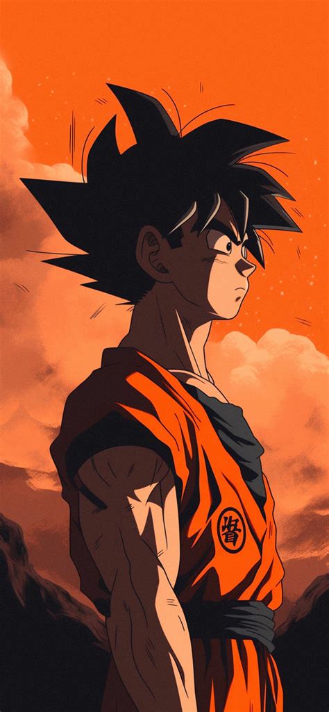 Dragon Ball Goku Aesthetic Orange Wallpaper - DBZ Wallpaper HD