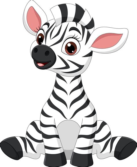 Zebra Baby Clipart Digital Download PNG EPS Kids Party, Nursery, Baby ...