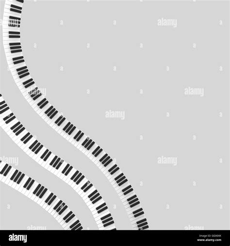 isolated black and white piano keyboard Stock Photo - Alamy