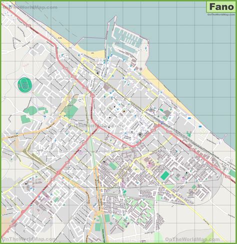 Large detailed map of Fano