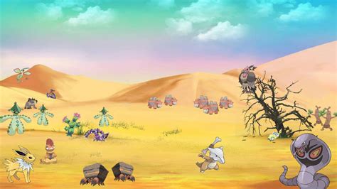 Pokémon placed in their real world biome - desert : r/pokemon