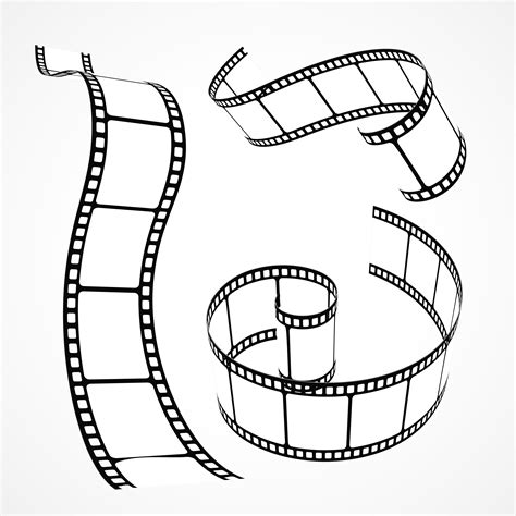 3d vector film strip collection - Download Free Vector Art, Stock ...