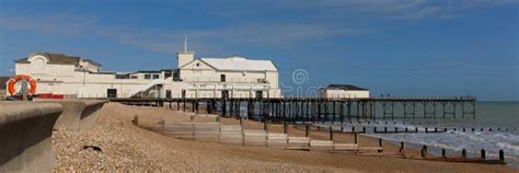 Bognor Regis Pier Panoramic View West Sussex South Coast England UK ...