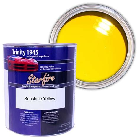 Buy 1 Gallon Sunshine Yellow Acrylic Lacquer Auto Paint in Toms River ...